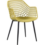Horecano HORECANO-TOKYO-Стол 56х57х84cm ЖЪЛТО/ЧЕРНО (HC-42399) (0142399)