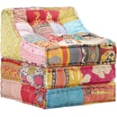 Greatstore Modulární pouf patchwork textil