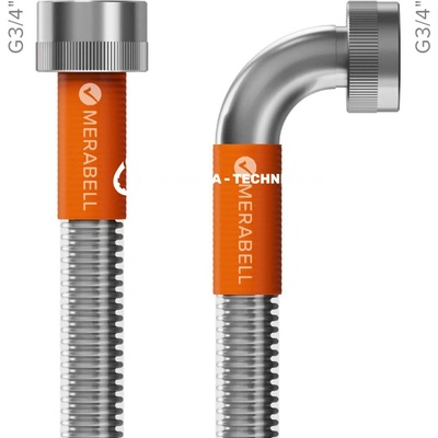 Hadica Merabell Aqua Profi, pračková, G3/4"–G3/4" 175cm -