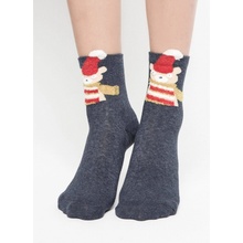 Yups Socks with the application grey bear