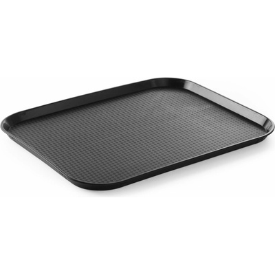 HENDI Veľký polypropylénový podnos pre rýchle občerstvenie AmerBox Čierna 350x450x H 20mm