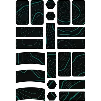 X-raypad x RandomFrankP Cicada Wings v2 Universal Slicks - Midnight Camo Грип ленти за мишки и клавиатури (XPAD-RFP-CWv2-MIDCAMO)