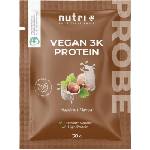 nutri + Пробен размер на вегански 3K протеин на прах - Hazelnut