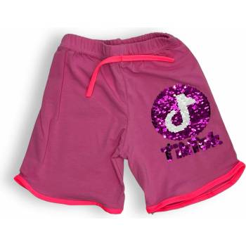 dievčenské šortky Tiktok ružová