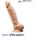 SilexD Model 1 Vibrating Premium Silicone Dual Density Dildo 8" Flesh
