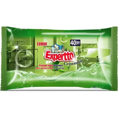 Experto Expertto мокри кърпи лимон за миещи повърхности 40бр (395105)