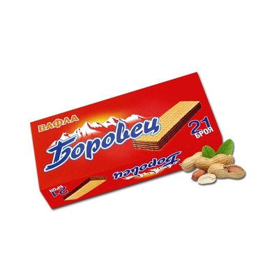 Боровец Вафла "Боровец" 21 бр. с фъстъчен крем 630 гр