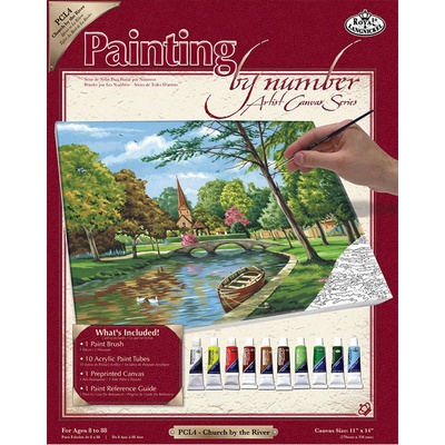 Royal Langnickel Malování podle čísel Kostel u řeky
