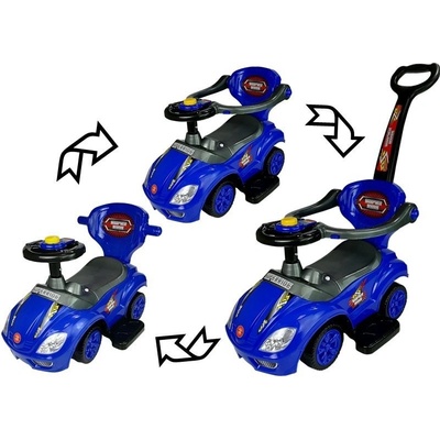 Mamido 3v1 Mega Car modré