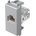TEM Розетка RJ45 Cat. 5e UTP 1M, цвят Сребро мат, Modul - KM37ES (KM37ES)
