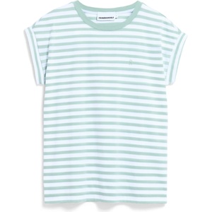 Armedangels Дамска тениска ARMEDANGELS Women's Idaara Stripes T-shirt - White / Foam (916-2765-1114)