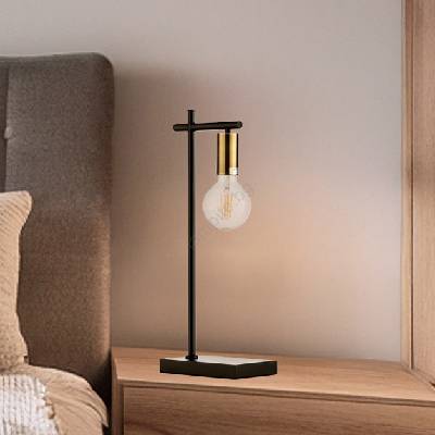 Onli - Настолна лампа CROSS 1xE27/22W/230V черен/месинг (OL0478)