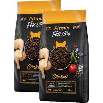 Fitmin For Life CAT Chicken 2 x 8 kg
