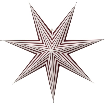 Papírová hvězda průměr 60 cm Star Trading Cotton - červená