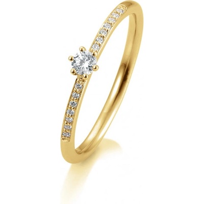 Sofia Diamonds Prsten žluté zlato s diamanty BE41 05803 Y