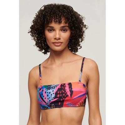 Superdry Tropical Bandeau bikini top - Multicolor (Blue Tropical)