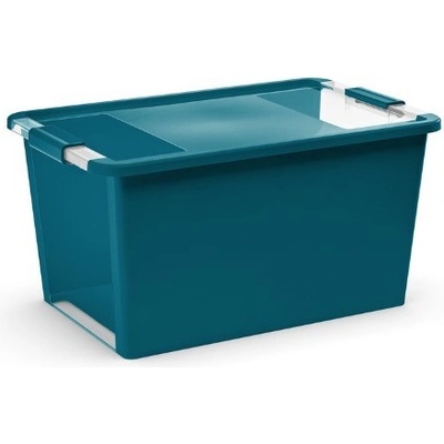 Keter Plastový úložný box Bi Box L s víkem 40 l tyrkysový