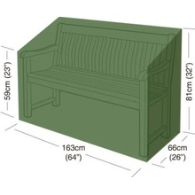 MAT GROUP Plachta krycí na zahradní lavičku 163x66x81cm, PE 90g/m2