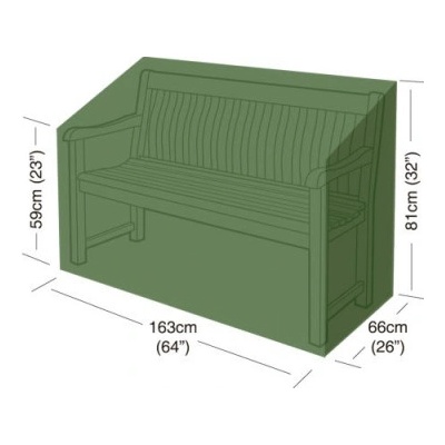 MAT GROUP Plachta krycí na zahradní lavičku 163x66x81cm, PE 90g/m2