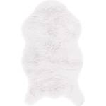Tiseco Home Studio Бяла изкуствена кожа Овча кожа, 80 x 150 cm - Tiseco Home Studio (3280WHITE)