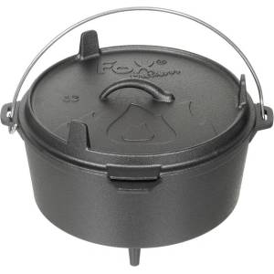 Fox Outdoor FoxOutdoor съд за огън, холандска фурна, чугун, приблизително 5, 7 л (33403C)