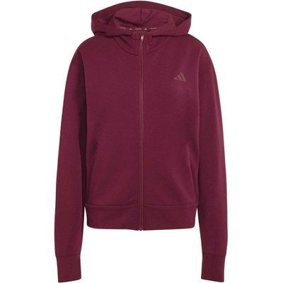 adidas D4T FZ HOODIE Vínová