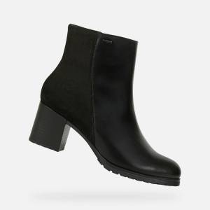 Geox Черни дамски ankle обувки Geox New Lise Np Abx Geox | Cheren | ЖЕНИ | 35