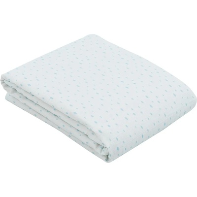 KikkaBoo Лятно одеяло от муселин двупластово 100х100 см Dots Blue (31103010065)