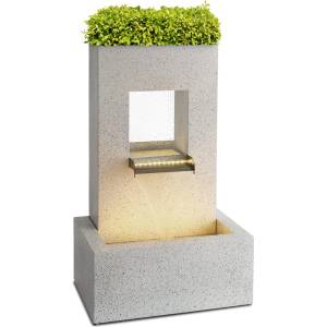 Blumfeldt Bloomingstone, фонтан, градински фонтан, фонтан за украса, 20 W, помпа, цинк, LED (GDMB5-Bloomingstone) (GDMB5-Bloomingstone) - klarstein