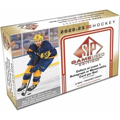Upper Deck NHL 2022-23 SP Game Used Hobby Box
