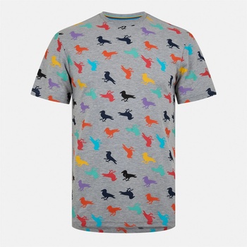 Modern Amusement Тениска Modern Amusement Men's All Over Regular Fit T-Shirt - Mid Mrl Grey