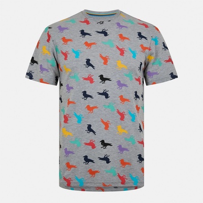 Modern Amusement Тениска Modern Amusement Men's All Over Regular Fit T-Shirt - Mid Mrl Grey