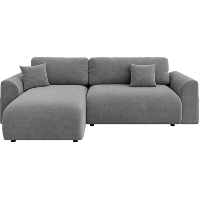 ROPEZ Сив разтегателен ъглов диван (променлив) Lorine - Ropez (Lorine Narożnik L z f.spania - Prawa OT Flow 17 ( szary ) wszywka andas Standard)