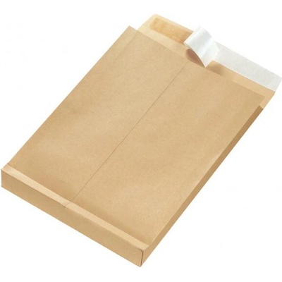 Taška B4 Herlitz s X dnom a odtrhávacou páskou 250 x 353 mm 130g hnedá 25ks