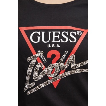 Guess Памучна блуза с дълги ръкави Guess в черно W4BI21 I3Z14 (W4BI21.I3Z14)