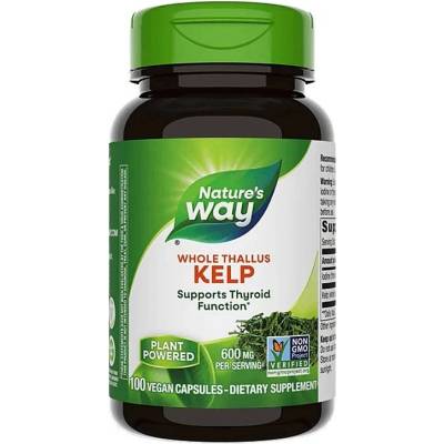 Nature's Way Kelp Whole Thallus, 600 mg, 100 капсули, Nature’s Way (14500)