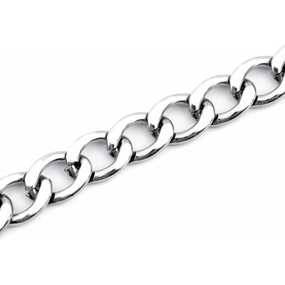 Řetěz šíře 20 mm METRÁŽ - 1 barva nikl