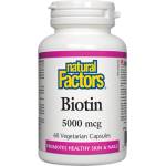 Natural Factors Biotin 5000 mcg [60 капсули]