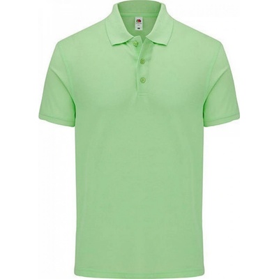 Fruit of the Loom pánská slim-fit polokošile Iconic s rozparky Neo Mint F512