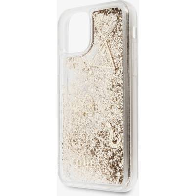 GUESS Glitter Hearts Zadní Kryt pro iPhone 11 Gold Калъф за телефон Guess | Lilav | ЖЕНИ | UNI