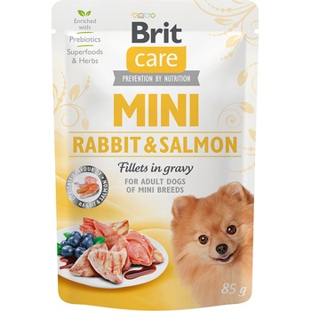 Brit Care Mini Rabbit & Salmon филе в сос 85g