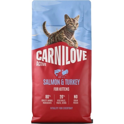 CARNILOVE ACTIVE Cat Dry Made with Salmon & Turkey for kittens 6 kg