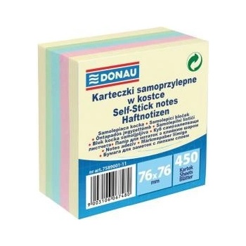 OFPRO Bloček Donau 5 pastelových farieb 76x76mm 450l