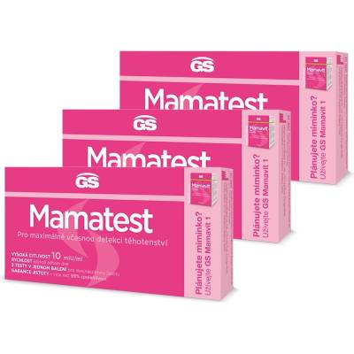 GS Mamatest 10 Tehotenský test ČR SK 3× 2 ks
