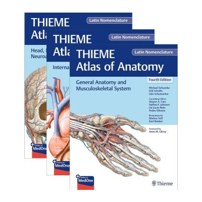 THIEME Atlas of Anatomy, Latin Nomenclature, Three Volume Set, Fourth Edition