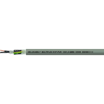 Helu 22556 vedenie ťažnej reťaze M-FLEX 512-PUR 7 G 4 mm² sivá 100 m