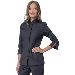 Siggi Group Изискана дамска готварска куртка Mina в цвят графит от Siggi Group, Италия (28GA0215G)