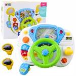 LEAN Toys Driving Simulator Educational Steering Wheel Interactive Sounds Lights
