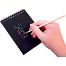 Teddies Vyškrabávací notes farebný 10 listov 20x1cm
