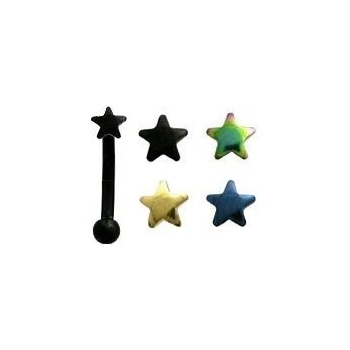 Šperky4U piercing do obočí hvězda OB01150-AB